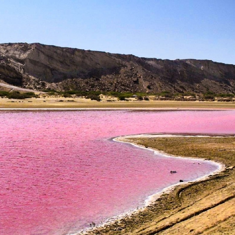 تالاب لیپار از جاهای دیدنی چابهار در عید